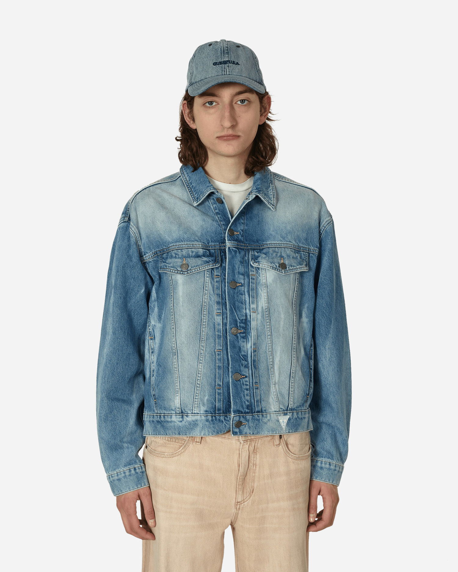 Яке GUESS Vintage Denim Jacket Синьо | M3GU97D4RV0 A722, 0