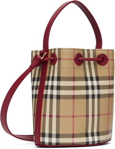 Дамска чанта Burberry Mini Check Bucket Bag Многоцветен | 8116284, 2