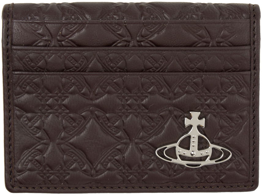 Портфейл Vivienne Westwood Card Holder Embossed Кафяво | 5402000EM-L003E-, 0