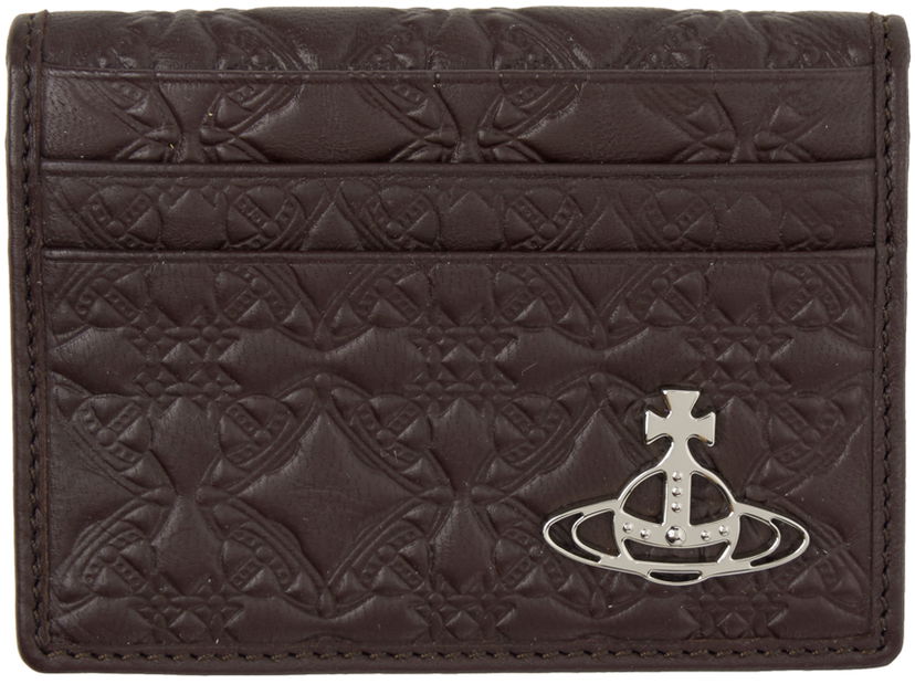 Портфейл Vivienne Westwood Card Holder Embossed Кафяво | 5402000EM-L003E-