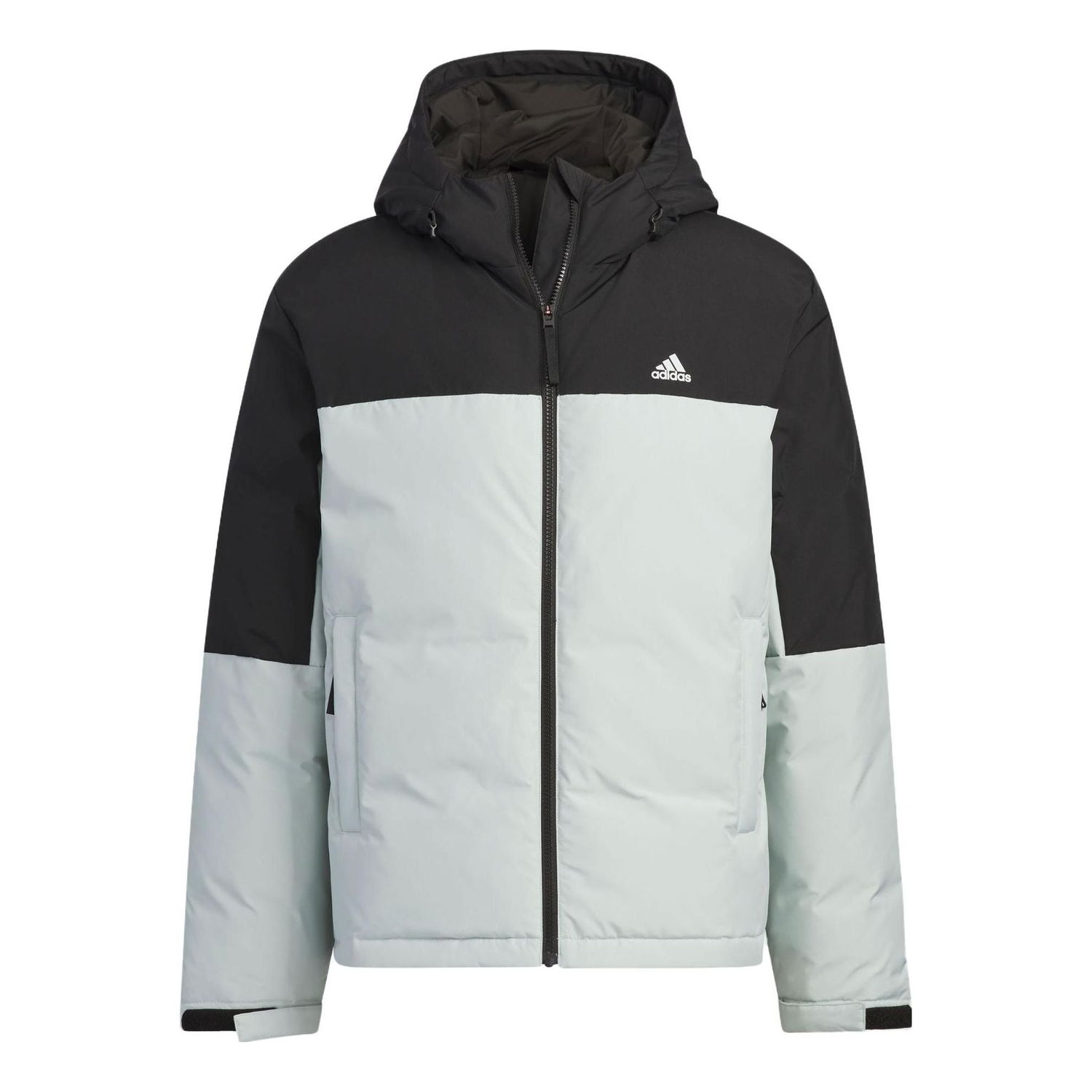 Пухо яке adidas Originals Colorblock Hooded Down Jacket Зелено | IT8723, 0