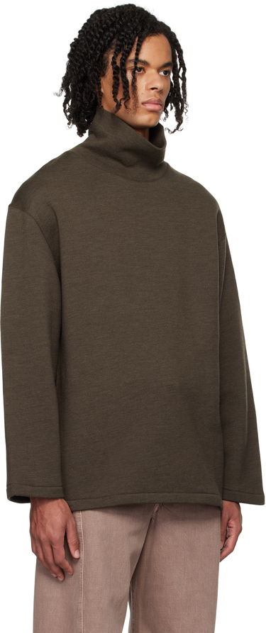 Пуловер LEMAIRE Lemaire Mock Neck Sweatshirt Черно | TO1287 LJ1020, 4