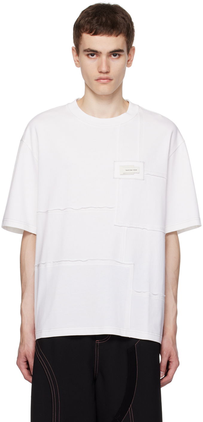 Тениска Feng Chen Wang Feng Chen Wang Paneled T-Shirt Бяло | FMF16TS03, 0