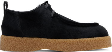 Кецове и обувки Bottega Veneta Torino Hairy Lace-Up Derbys with Crepe Soles Черно | 806448V2CU01000, 0