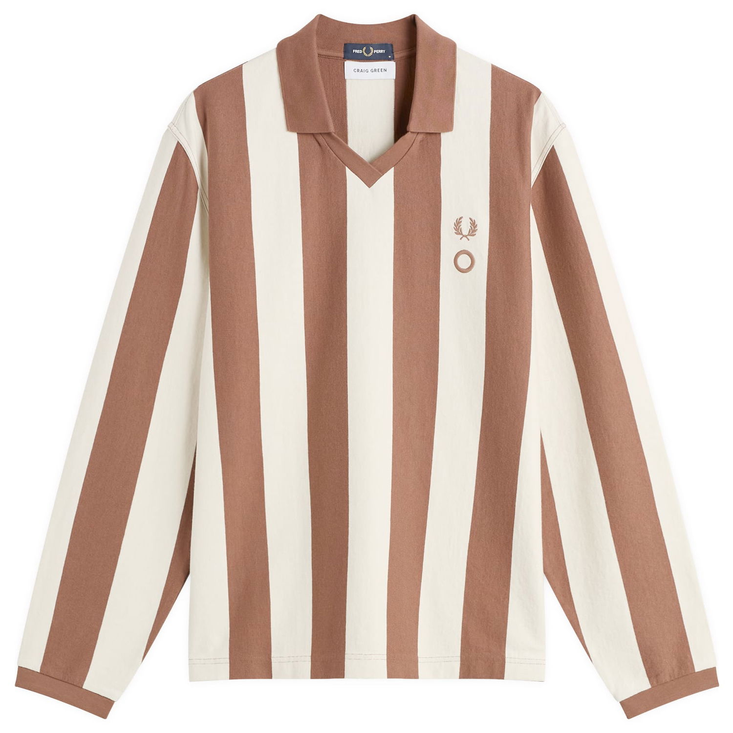 Поло тениска Fred Perry x Craig Green Heavy Weight Long Sleeve Striped Polo Shirt Многоцветен | SM1142-76A, 1
