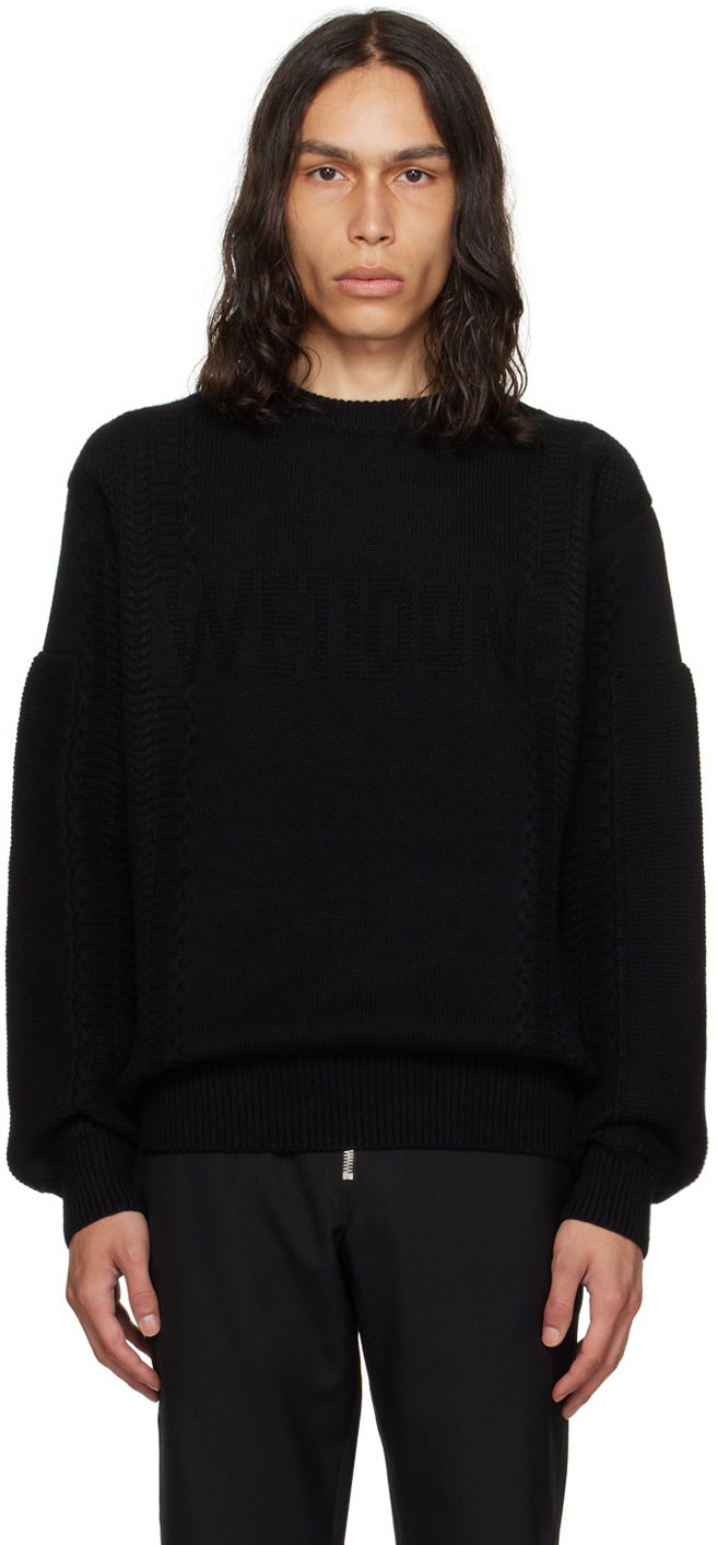Пуловер We11done We11done Square Patch Sweater Черно | WD-KT3-23-643-U-BK, 0