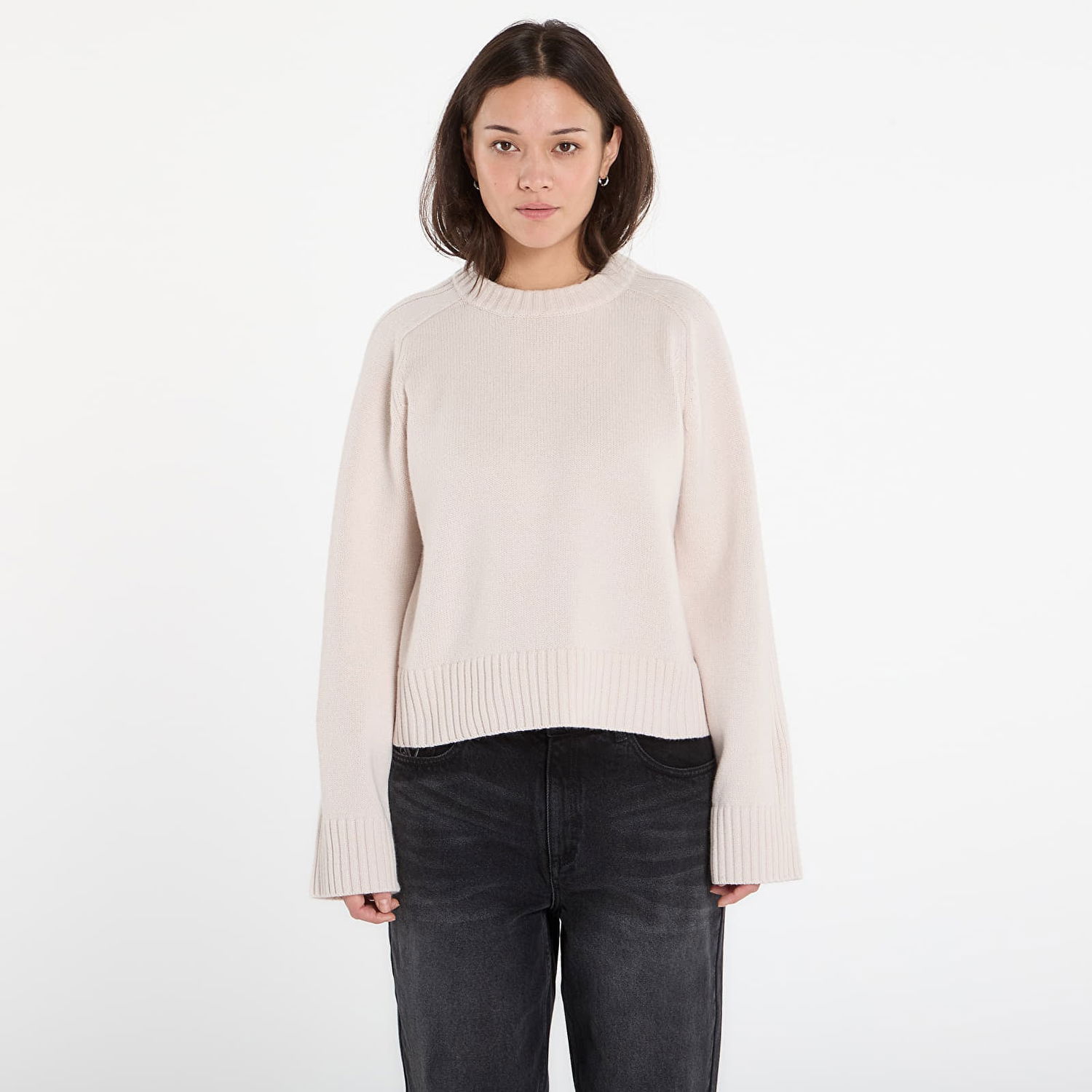 Пуловер Samsoe Samsoe Satilly Knitted Crewneck Sweater Бежово | F25400040_140002TCX, 0