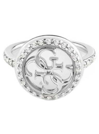 Пръстен GUESS "Life In 4G” Ring Металик | JUBR02139JW