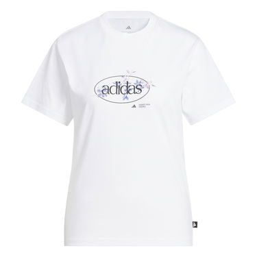 Тениска adidas Performance Floral Graphic T-Shirt Бяло | JI9432, 0