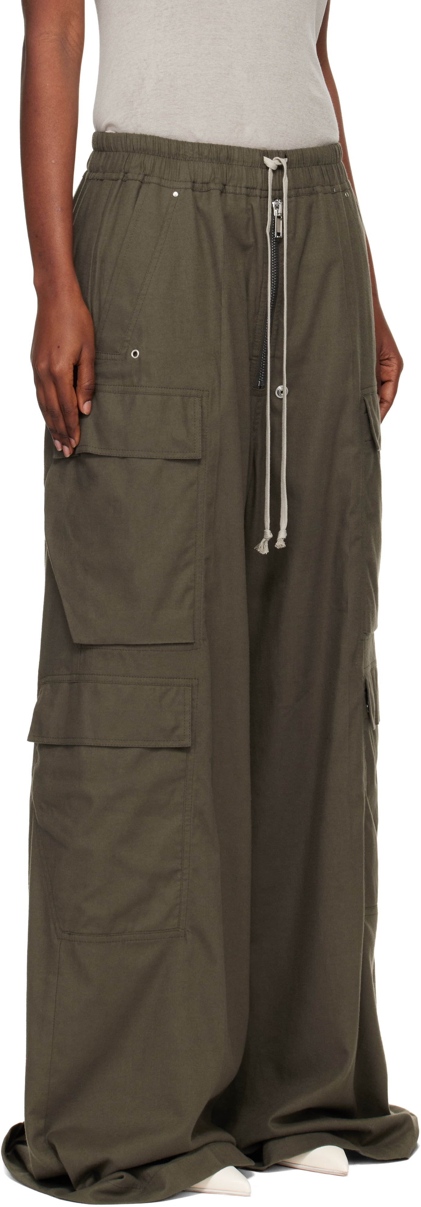 Карго панталони Rick Owens Concordians Cargobelas Cargo Trousers Зелено | RP02E4327 FLW, 1