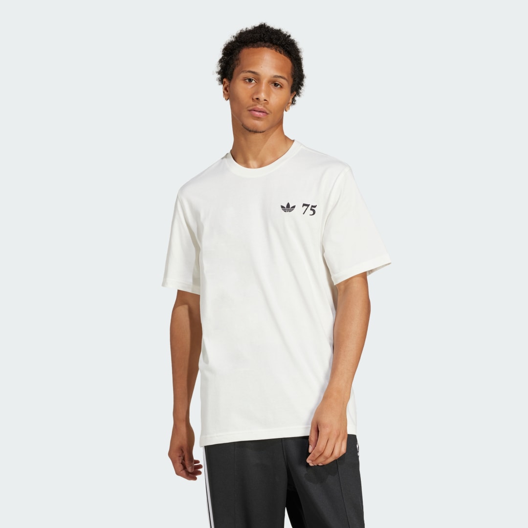 Тениска adidas Performance 75th Anniversary SL 72 Бяло | JV5866, 1