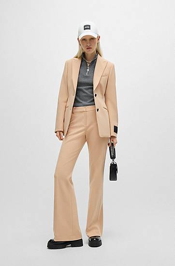 Панталони BOSS Bootcut Stretch Trousers Бежово | 50518543, 1