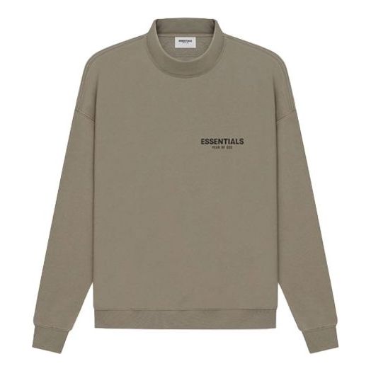 Суитчър Fear of God Essentials Pull-Over Mockneck Sweatshirt Зелено | FOG-SS21-553