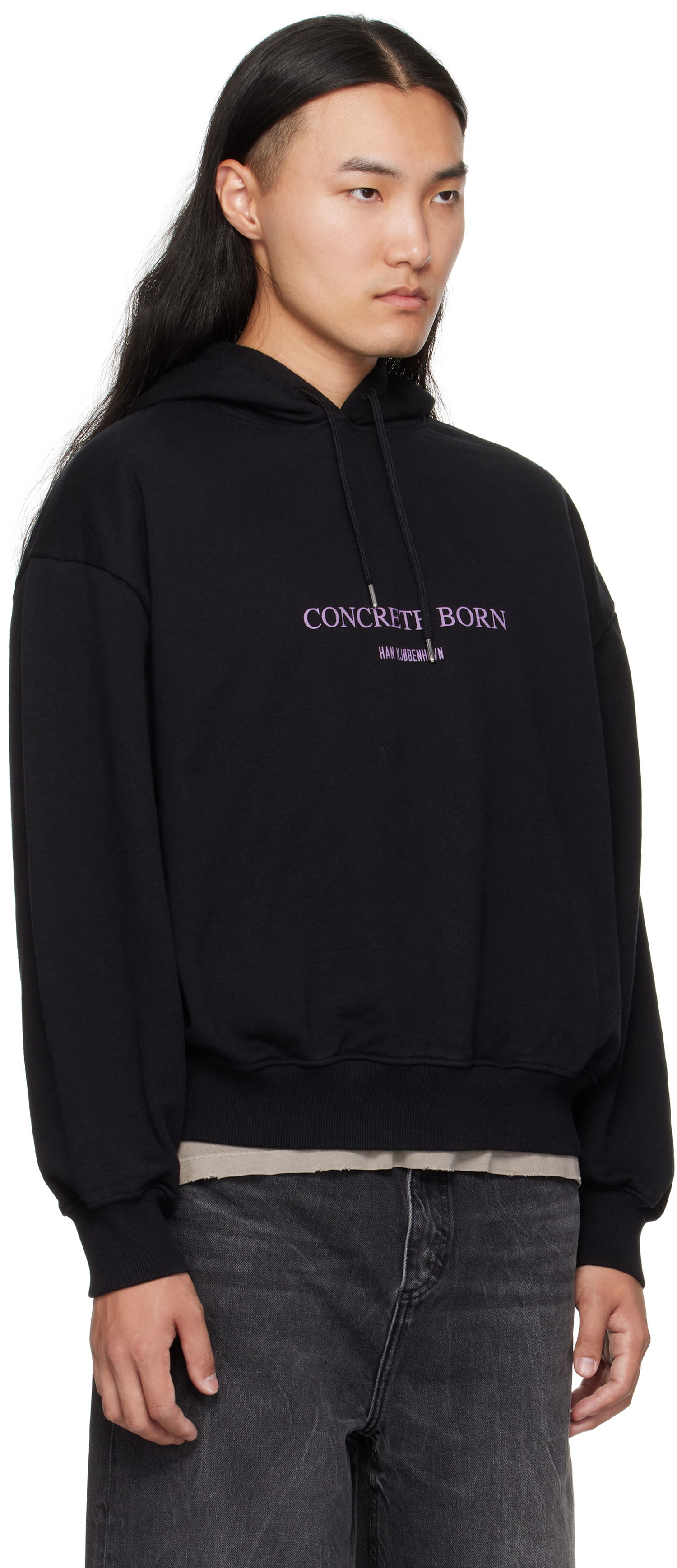Суитчър Han Kjøbenhavn Han Kjobenhavn Logo Oversized Hoodie Черно | M-134727, 1