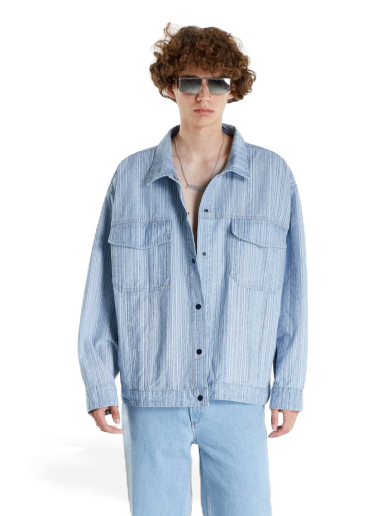 Яке PREACH Striped Denim Jacket Синьо | SW10343