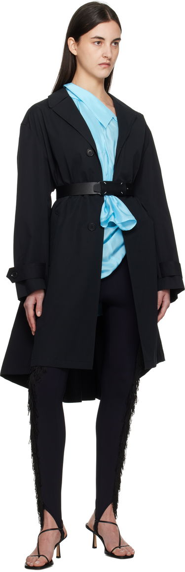 Тренчкот Maison Margiela MM6 Maison Margiela Spliced Trench Coat Черно | S52AH0078 S78537, 4