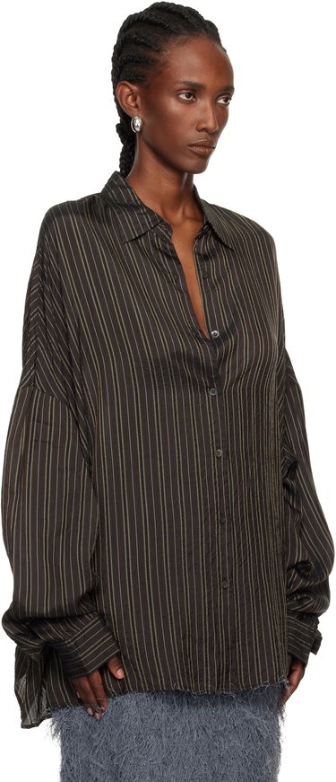 Риза Dries Van Noten Dries Van Noten Striped Cupro Cocoon Shirt Многоцветен | 252-010700-2267, 1