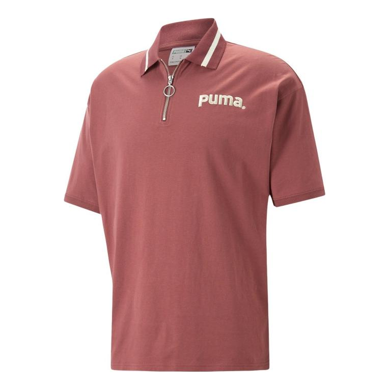 Поло тениска Puma Half-Zip Polo Shirt Червено | 622541-49, 0