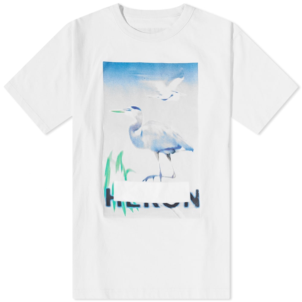 Тениска HERON PRESTON Censored Heron Tee Бяло | HMAA032S23JER0020140, 0