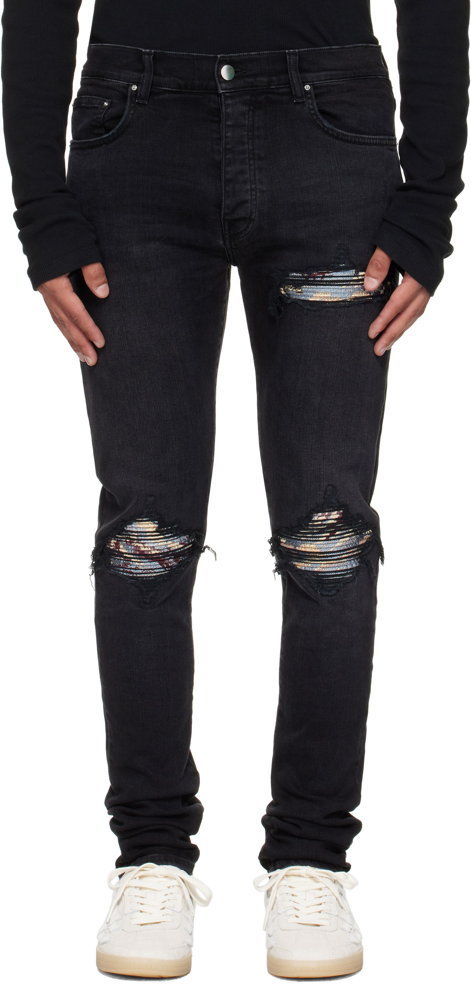 Дънки AMIRI AMIRI Crane MX1 Jeans Черно | AMDNSY1172, 0