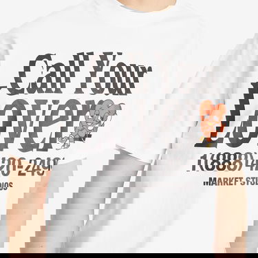 Тениска MARKET Call My Lover Graphic Tee Бяло | 399002193-WHT, 5