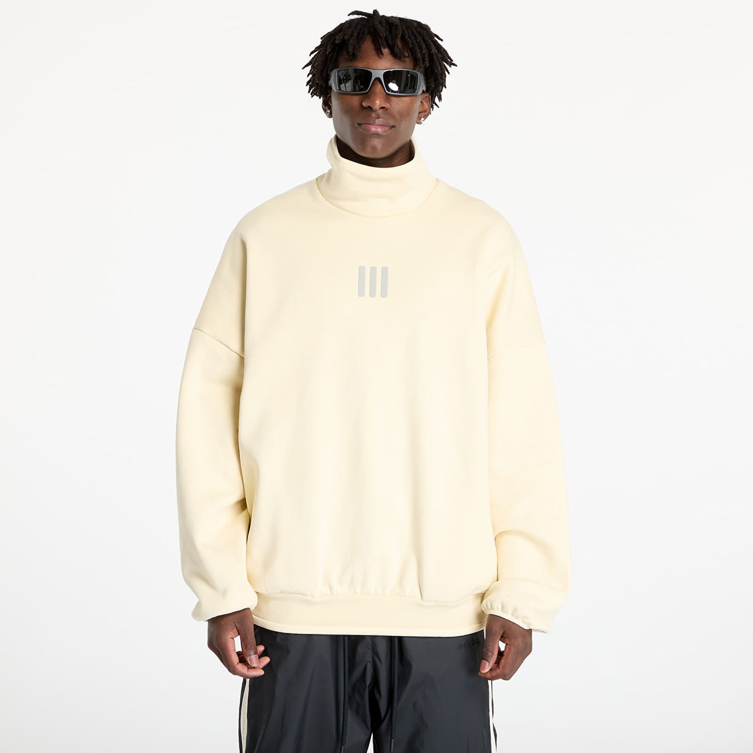 Суитчър adidas Originals Fear Of God Athletics x Fleece Mock Sweatshirt Pale Yellow Жълто | IS8742, 0