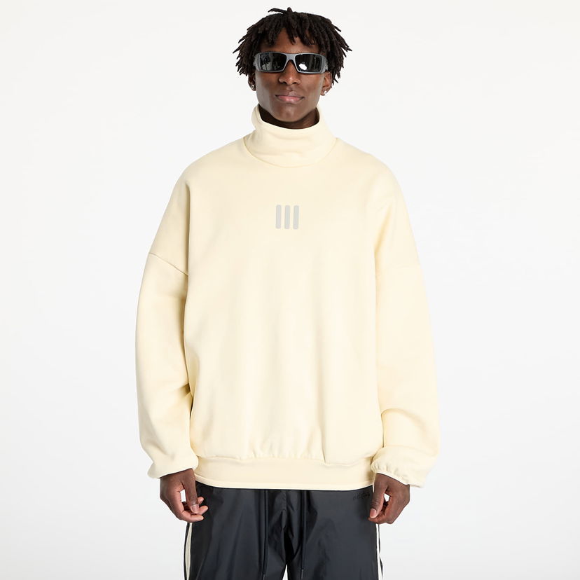 Суитчър adidas Originals Fear Of God Athletics x Fleece Mock Sweatshirt Pale Yellow Жълто | IS8742