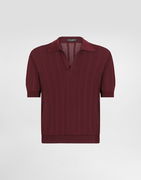 Dolce & Gabbana Openwork Short-Sleeved Polo Shirt