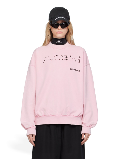 Суитчър Balenciaga Crewneck Sweatshirt Розово | 697869 TOVO6