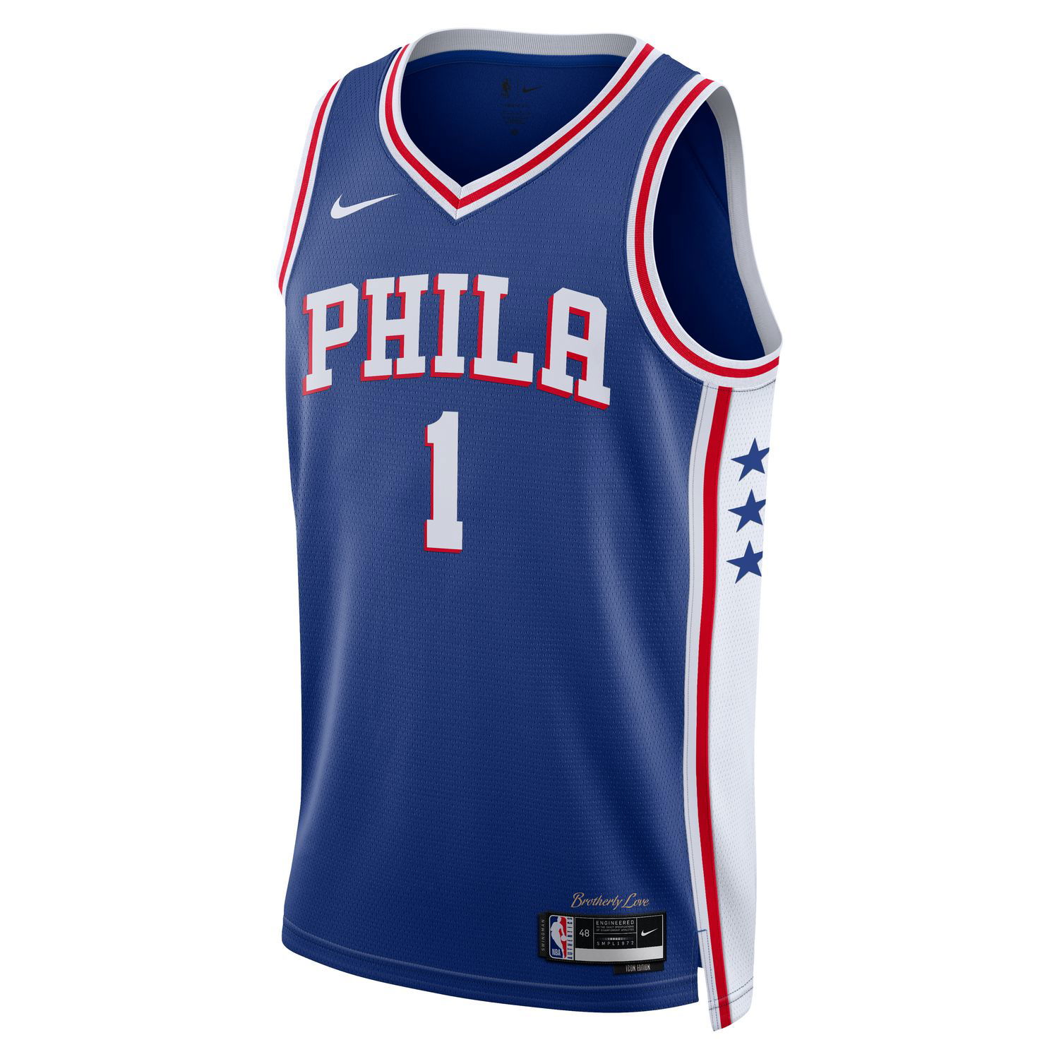 Фланелка Nike Dri-FIT Philadelphia 76ers Icon Edition 2022/23 Swingman Jersey Синьо | DN2018-405, 1