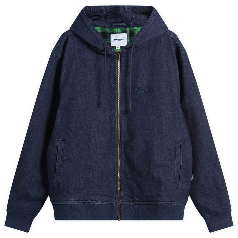 Яке Butter Goods Denim Hooded Work Jacket Тъмно синьо | BG254607-RIO