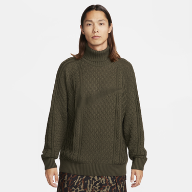 Суитчър Nike Life Cable Knit Turtleneck Jumper Зелено | FB7770-325, 3