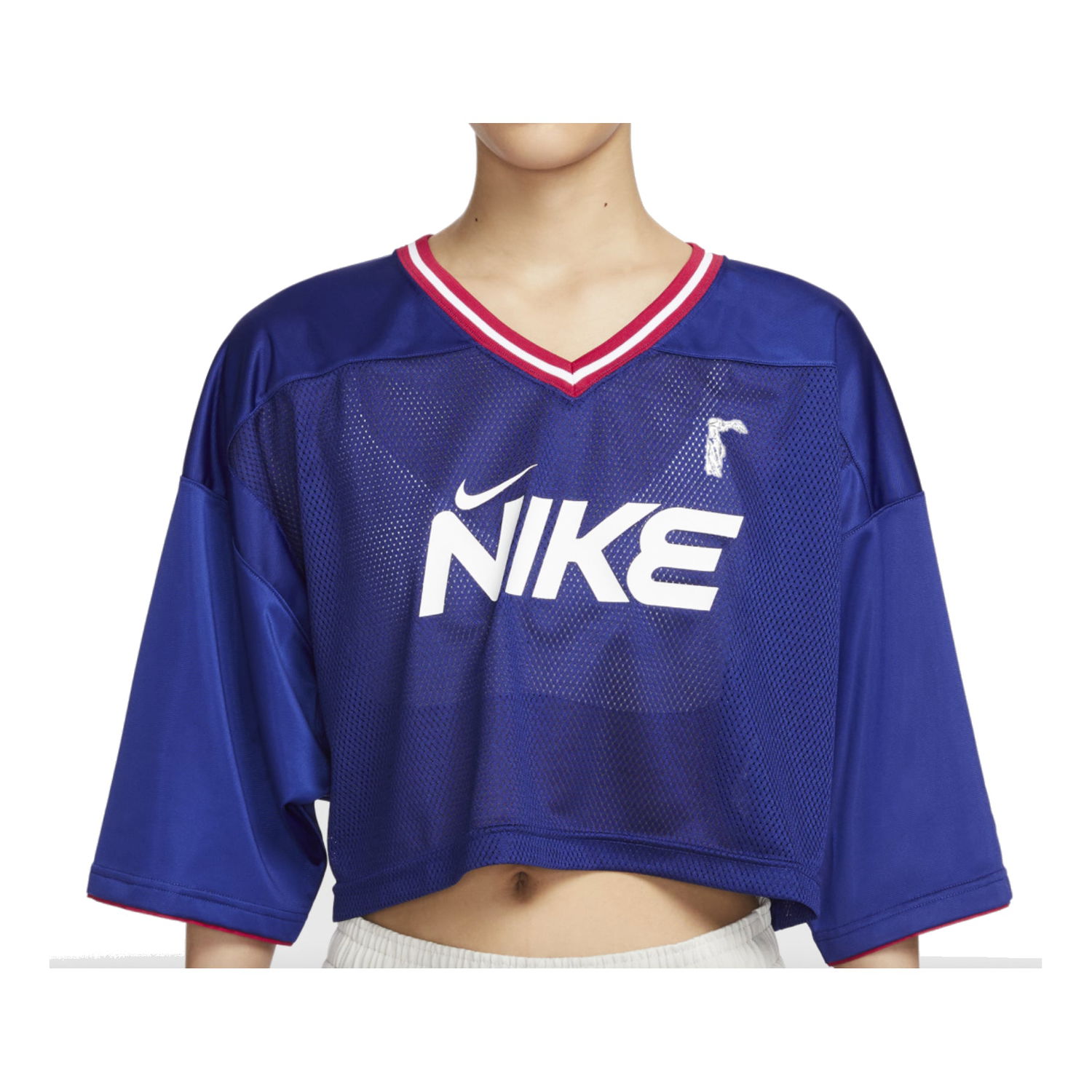 Съкратен топ Nike Sportswear Jersey 1972 Cropped Top Синьо | HF6288-455, 0