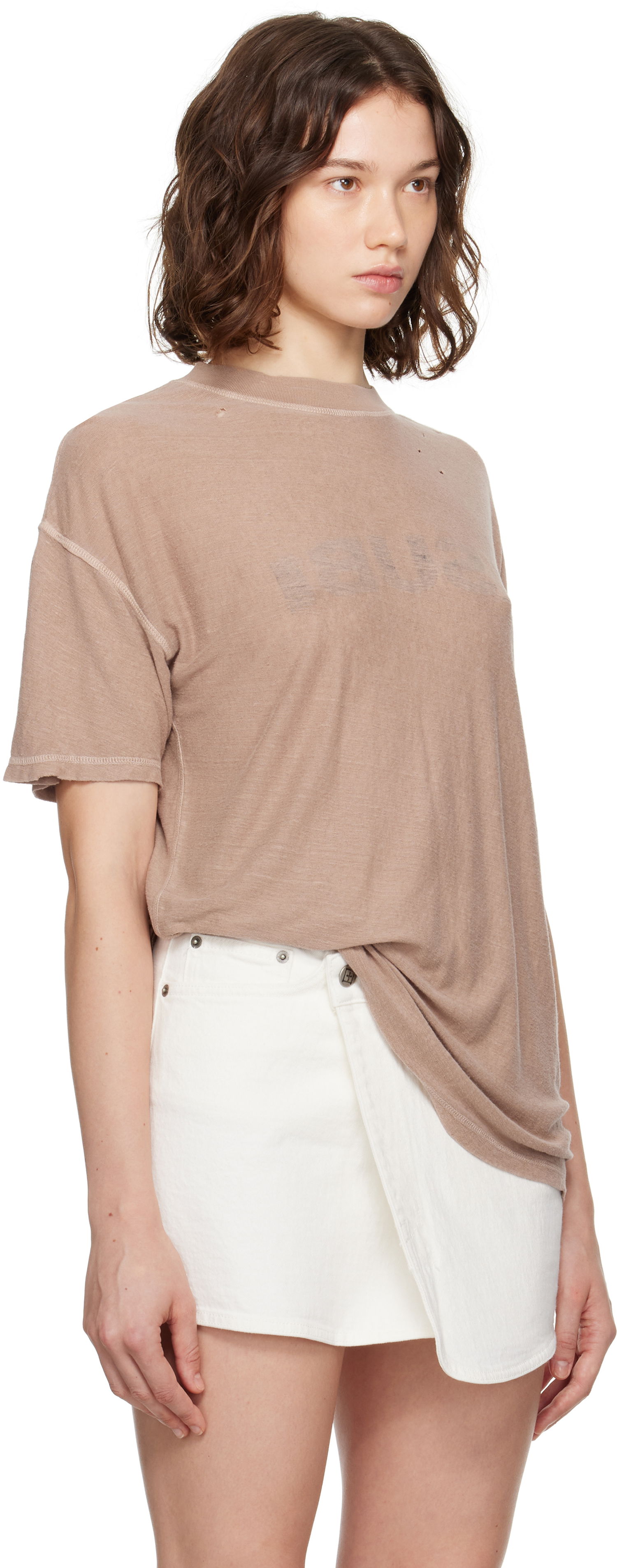 Тениска Ksubi Ksubi Reverse It Oh G S/S T-Shirt Кафяво | WPF25TE022, 1