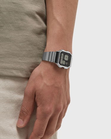 Часовник CASIO Illuminator Digital Alarm Chronograph Water Resistant Watch Металик | A130WE-1AEF, 2