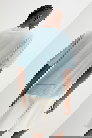 Тениска A-COLD-WALL* Deconstructed Stitch Detail Short Sleeve T-Shirt Синьо | ACWMTS208, 2