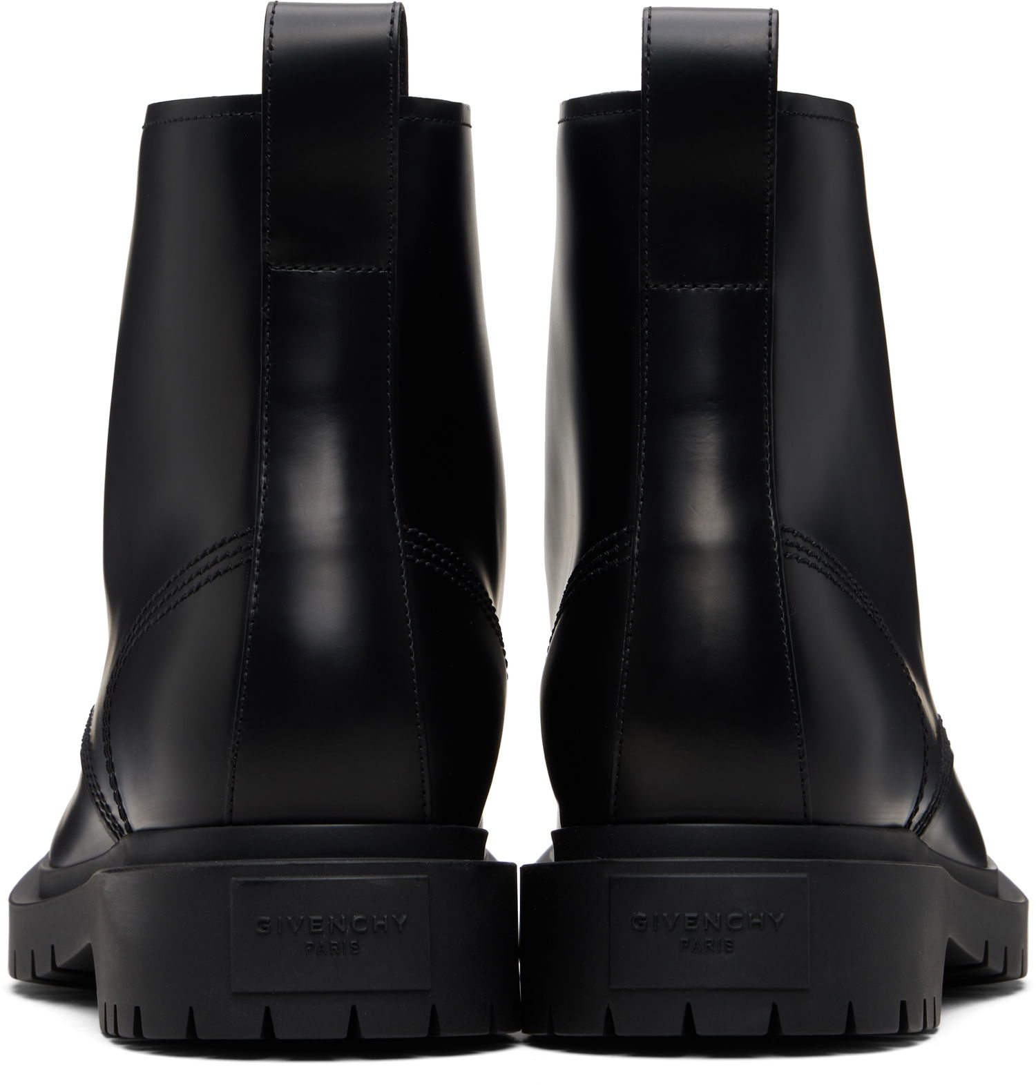Кецове и обувки Givenchy Givenchy Chunky-Sole Lace-Up Boots Черно | BH604VH1WC001, 1