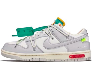 Кецове и обувки Nike Off-White x Dunk Low "Lot 25 of 50" Сиво | DM1602-121, 1
