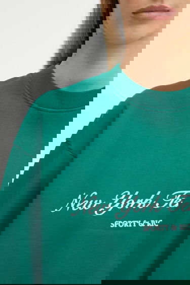 Суитчър Sporty & Rich New York Tennis Club Graphic Print Sweatshirt Зелено | ST071621402GR03, 7