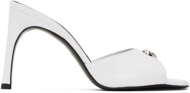 Кецове и обувки Coperni Logo Slide Heels Бяло | COPSH29477, 0