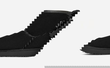 Кецове и обувки UGG Classic Ultra Mini Bailey Leather Bow Boot Черно | 1174494-BLK, 2