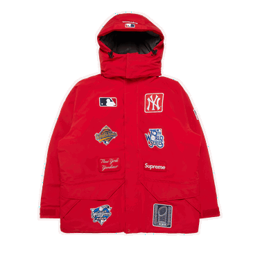 Яке Supreme New York Yankees x GORE-TEX 700-Fill Down Jacket Червено | FW21J51 RED, 0
