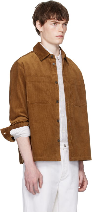 Риза A.P.C. A.P.C. Leon Corduroy Overshirt Кафяво | COHHO-H32019, 1