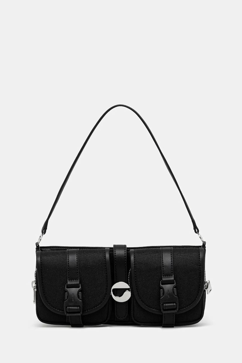 Дамска чанта Coperni Coperni Cargo Baguette Bag Черно | COPBA114F3047