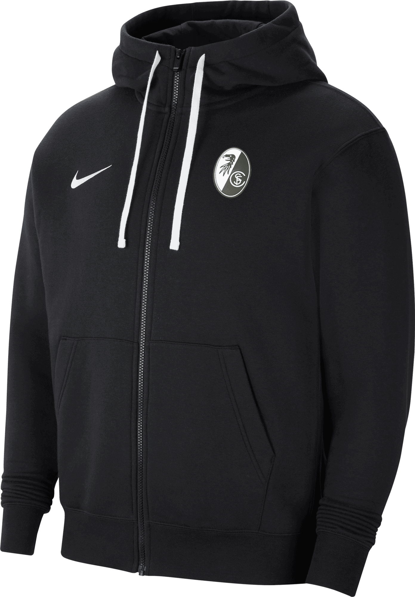 Суитчър Nike SC Freiburg Full-Zip Hoodie Черно | 6scfcw6887-010, 0