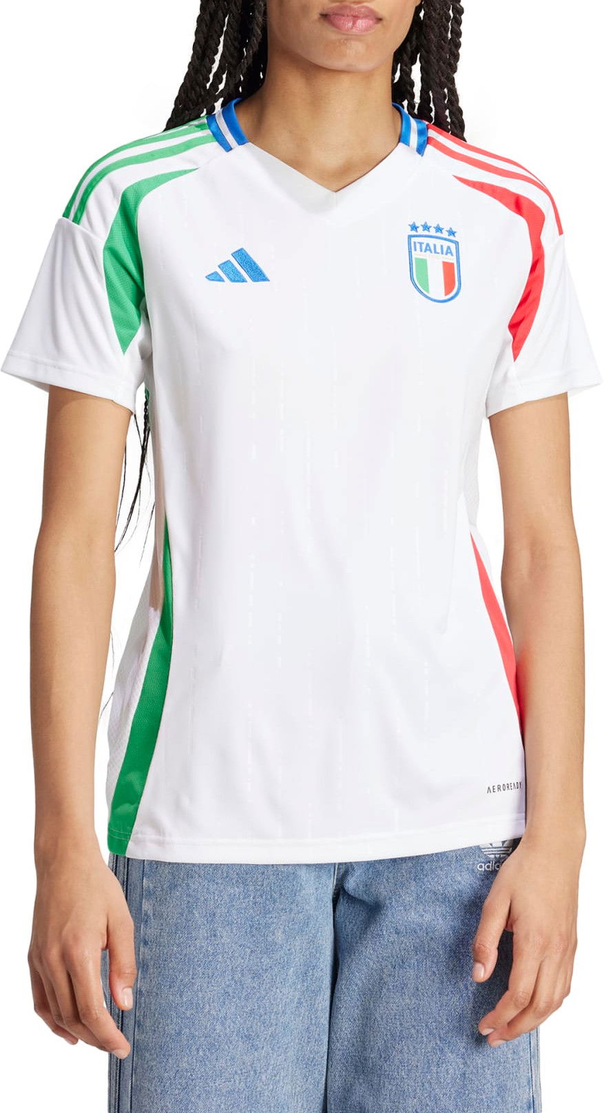 Фланелка adidas Originals FIGC A JSY W 2024 Бяло | iq0489, 0