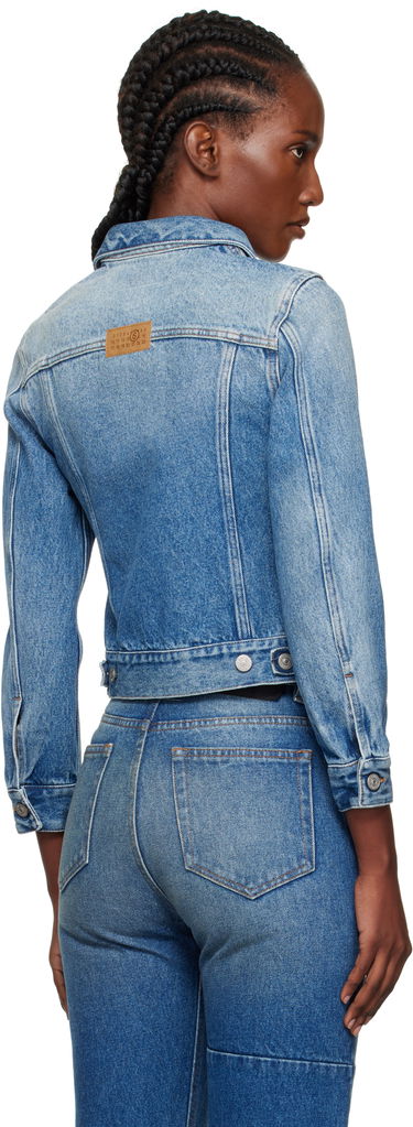 Яке Maison Margiela MM6 Maison Margiela Reversed Denim Jacket Синьо | S52AM0328 M30018, 2