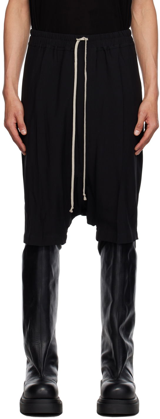Къси панталони Rick Owens Pods Shorts Черно | RU02C7384 HY, 0