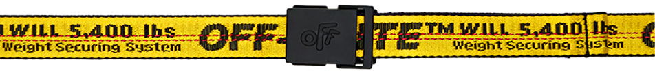 Колани Off-White Classic Industrial Belt Жълто | OBRB001S23FAB0011810, 0