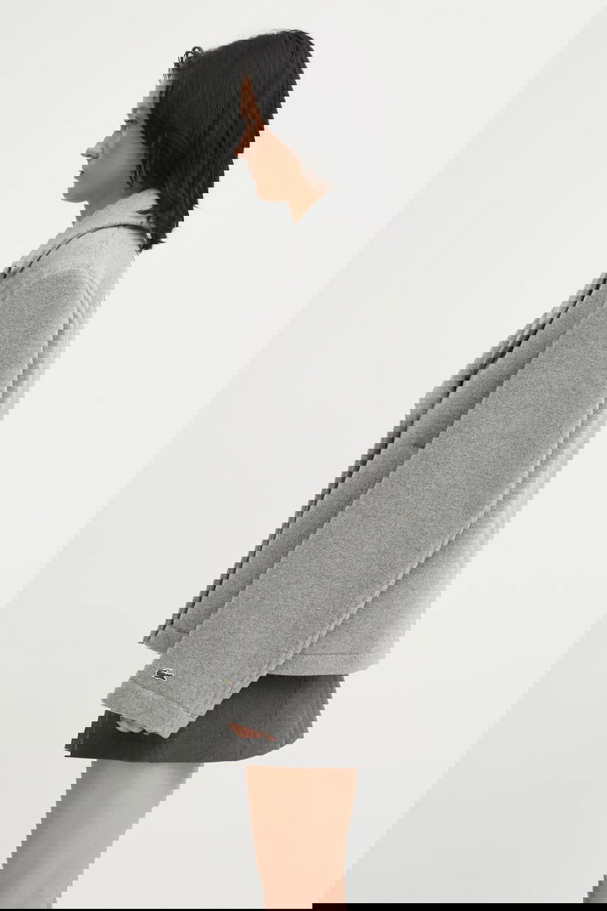 Палта Lacoste Wool Blend Cropped Peacoat Сиво | BF5309, 1